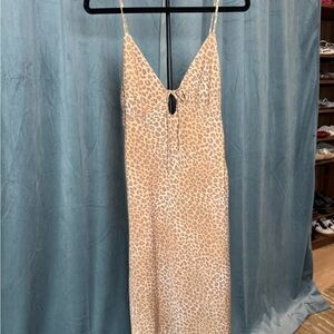 PINK Victoria's Secret Tan Leopard Dress